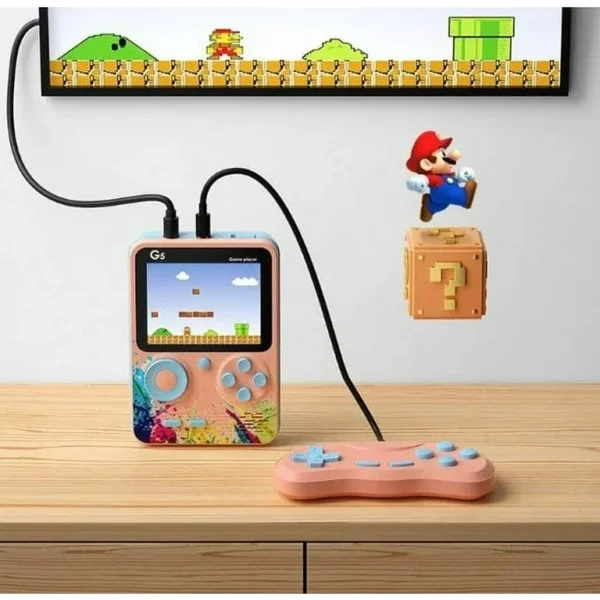 G5 Handheld Game Box – Built-in 500 Games, 3.0-Inch LCD Screen, and Extra Controller - Image 2