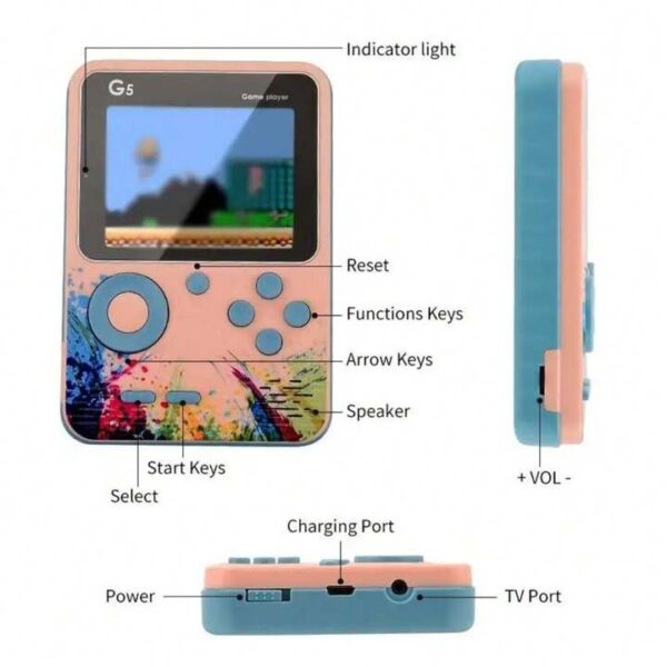 G5 Handheld Game Box – Built-in 500 Games, 3.0-Inch LCD Screen, and Extra Controller - Image 8