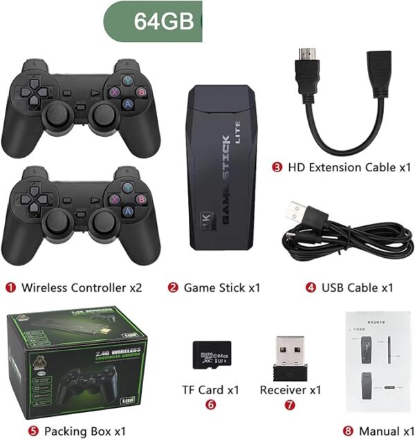 Original M8 64GB 4K Gaming Console with Tekken 3 & 20,000+ Games Preinstalled - Image 2