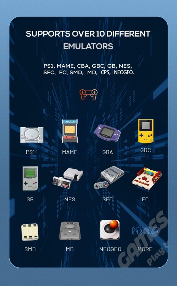 New Project X 4.3-Inch High-Definition Ips Screen handheld Game Console Supports Ps1 Arcade HD Output - Image 5