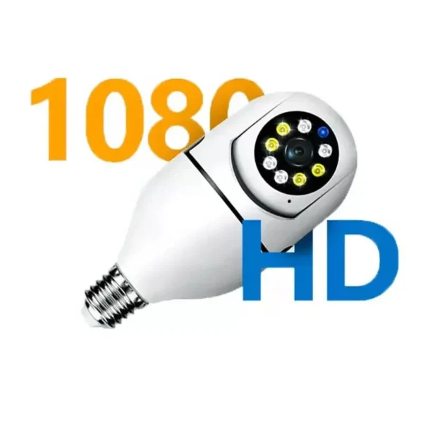 Speed-X CA-E25 Bulb Camera – 1080p WiFi 360° Panoramic Night Vision with Two-Way Audio and Motion Detection - Image 2