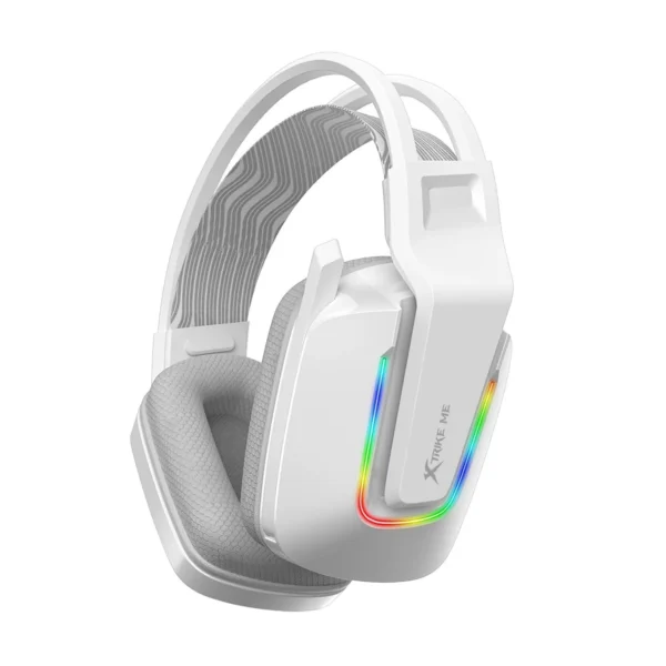 Xtrike Me Gh712 RGB Gaming Headset With Noise Reduction Microphone White - Image 3