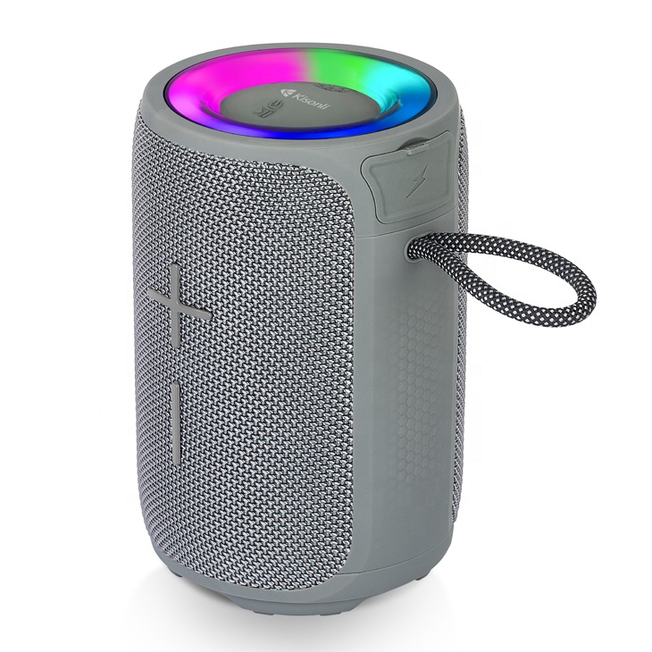 Kisonli Q23 12W BT Super Bass Wireless Bluetooth Speaker – Powerful Sound with RGB Lights
