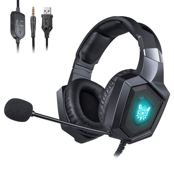 Onikuma K8 Rgb Gaming Headphone Over-ear Headset With Microphone Volume Control Headphones Rgb Led Lights - Image 4