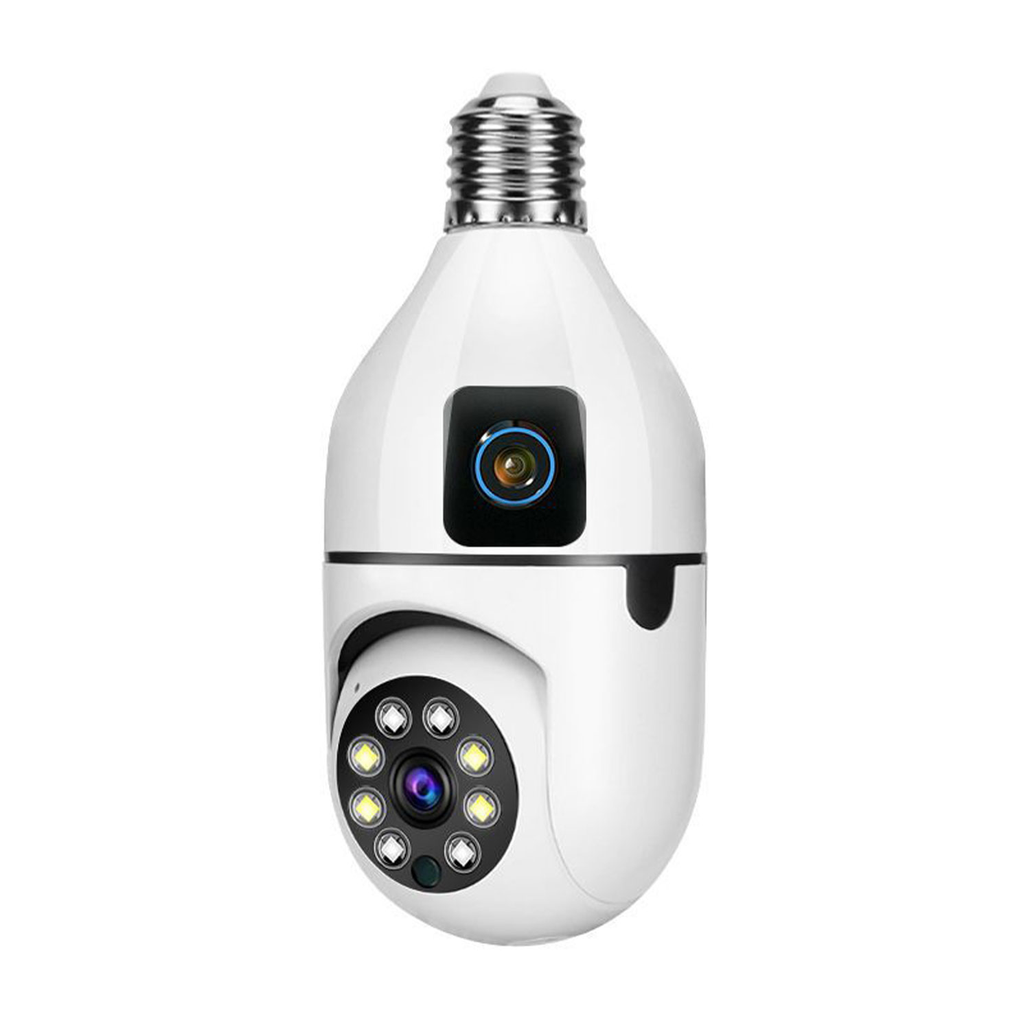 Speed-X SPE27-2 Dual Lens Bulb Camera – 1080p WiFi Panoramic Night Vision with Motion Detection
